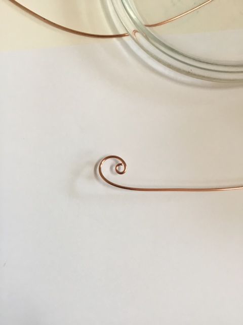 Karen Meador, Ph.D.'s Loopy Loo Graduated Wire Bracelet - , Contemporary Wire Jewelry, Loops, Wire Loop, Wrapped Wire Loop, Spirals, Wire Spiral, Spiral Wire Wrap, make a small loop on one end